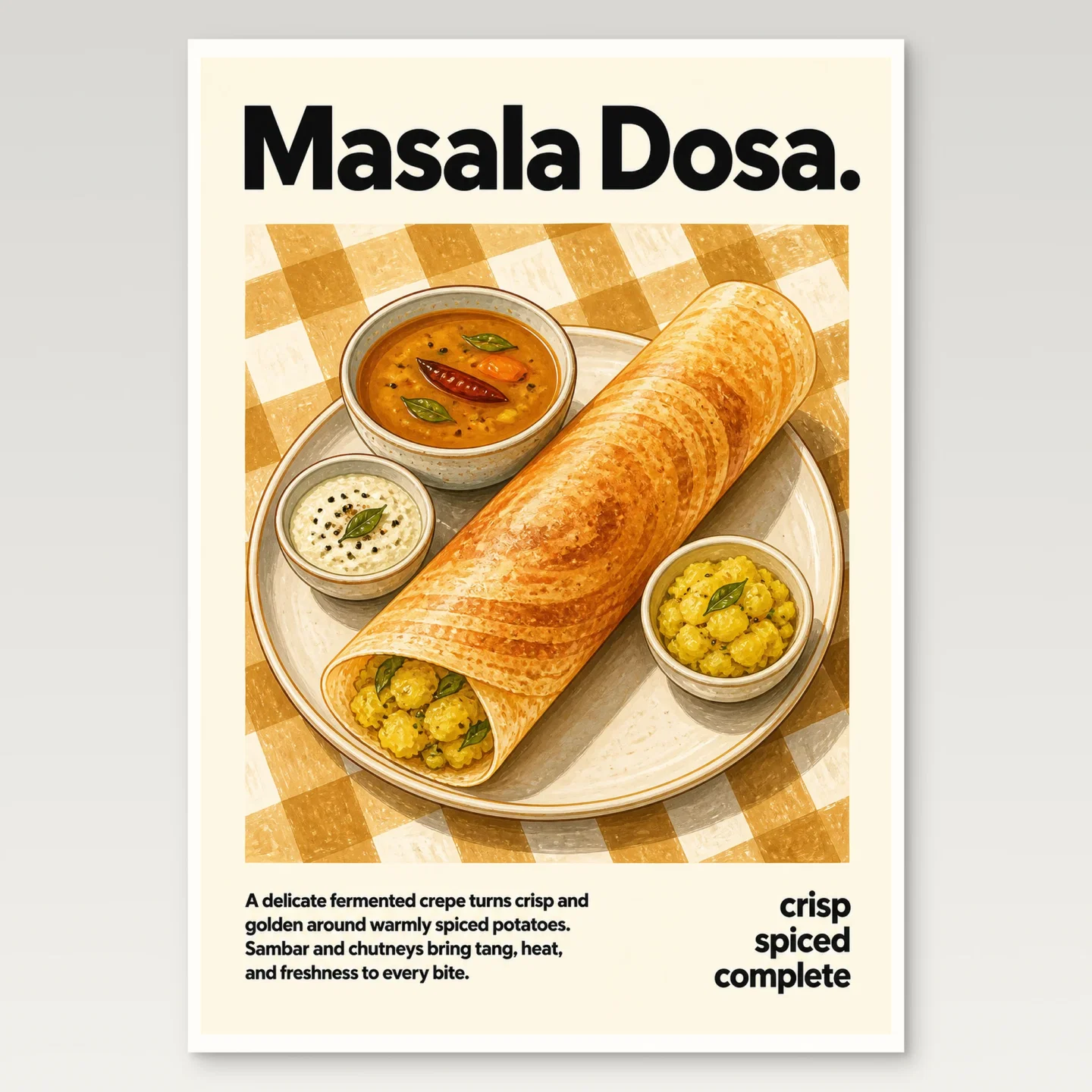 Masala Dosa Poster mockup