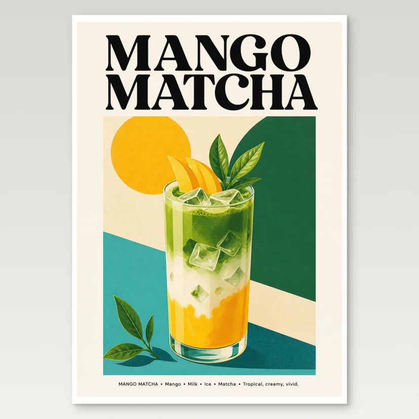Mango Matcha Poster