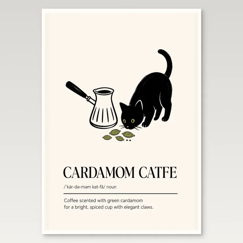Cardamom Caffee Poster