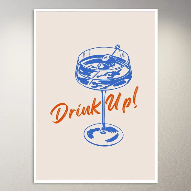 Drink Up! Cocktail Time Poster