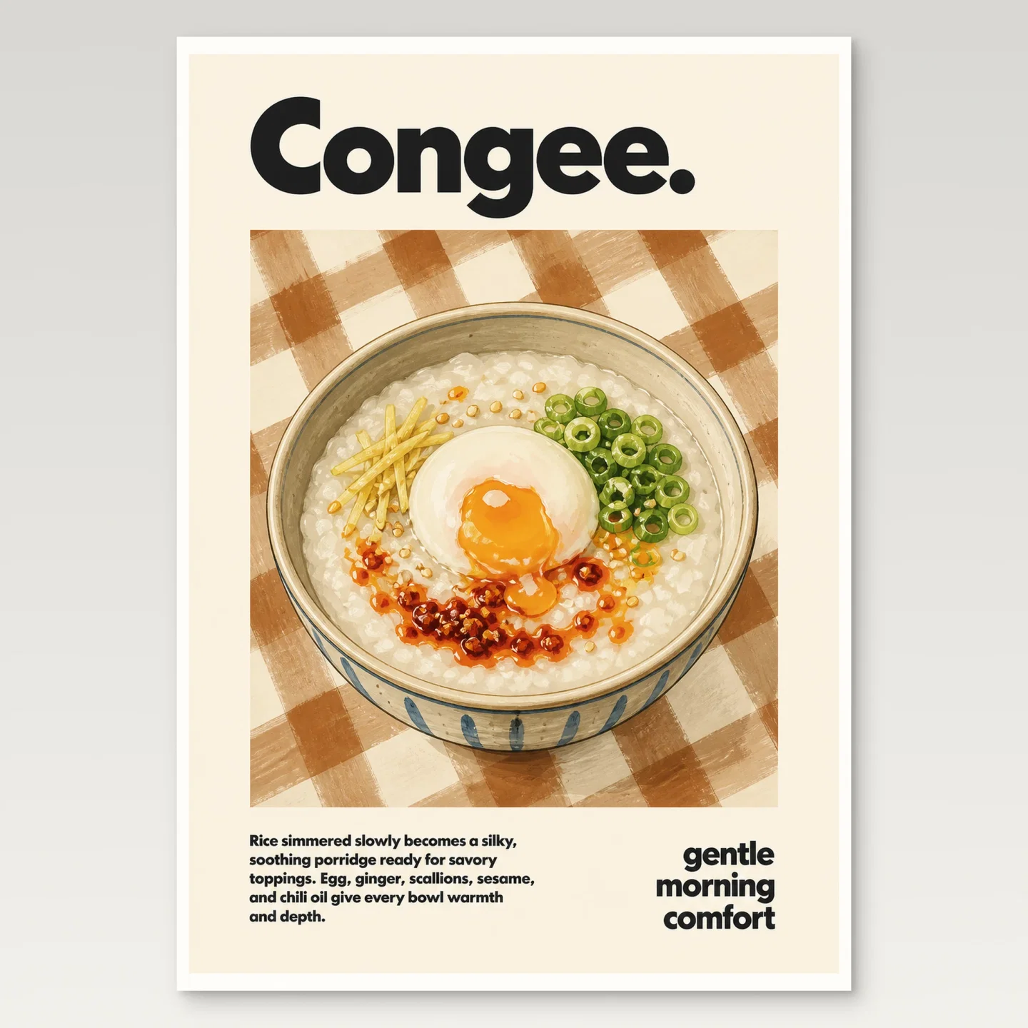 Congee Poster mockup