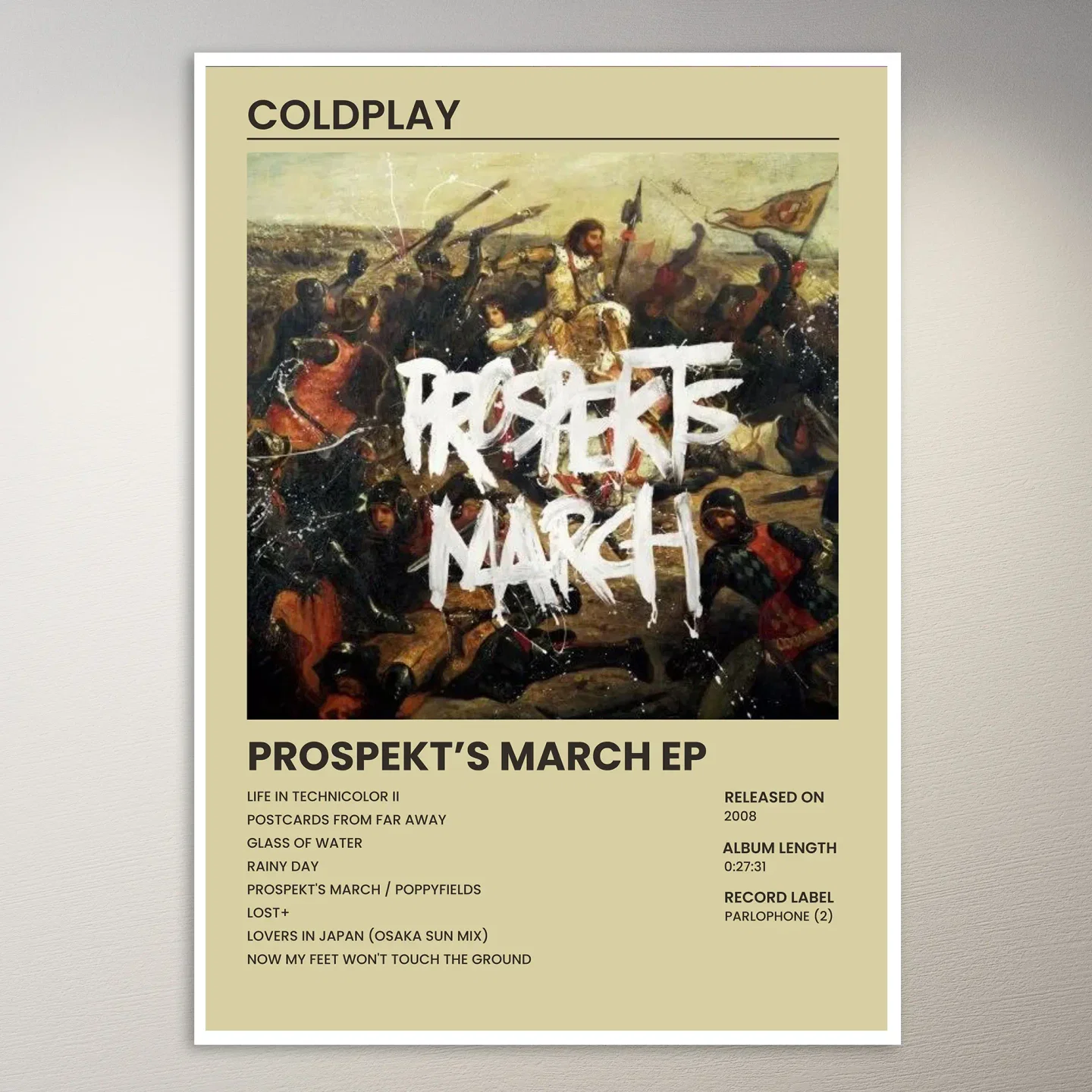 Coldplay Poster