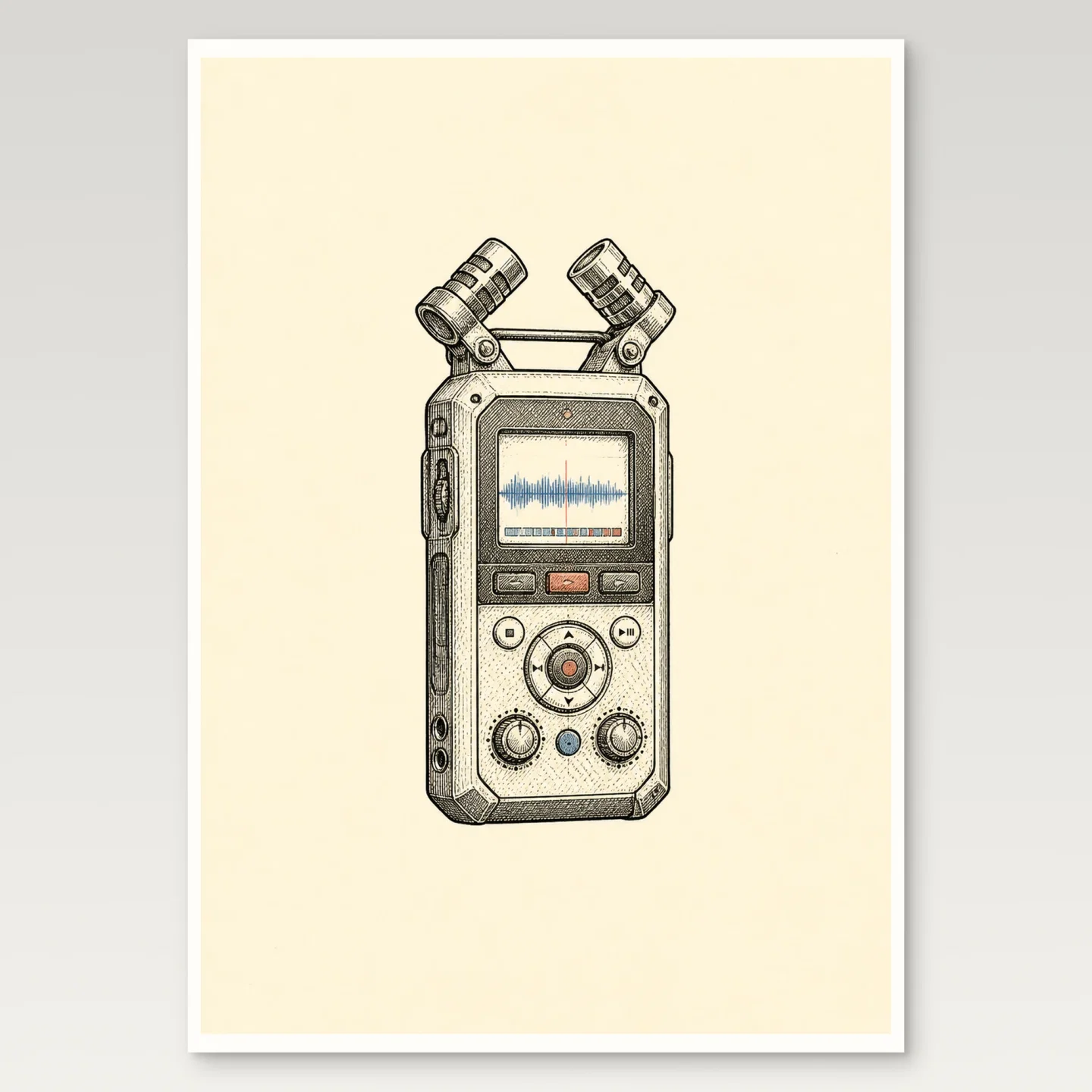 Field Recorder Poster mockup