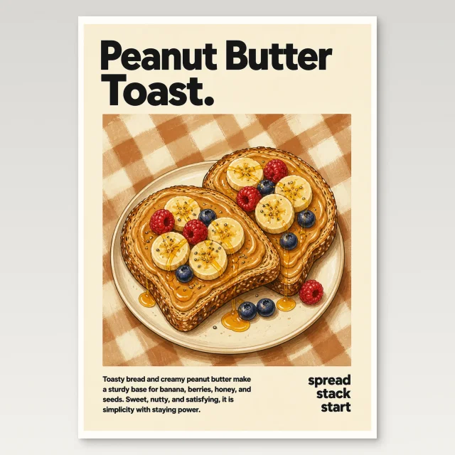 Peanut Butter Toast Poster