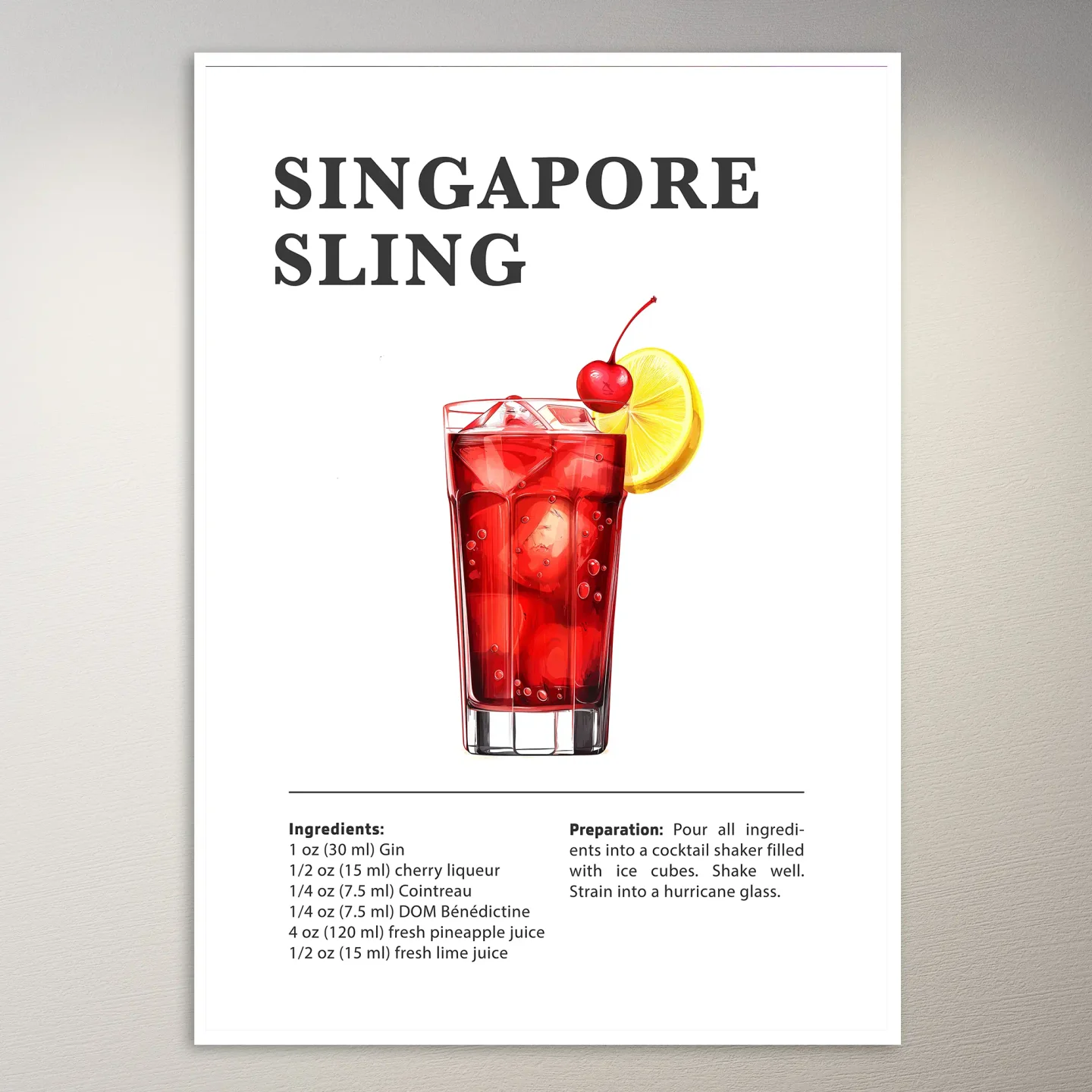 Singapore Sling Poster