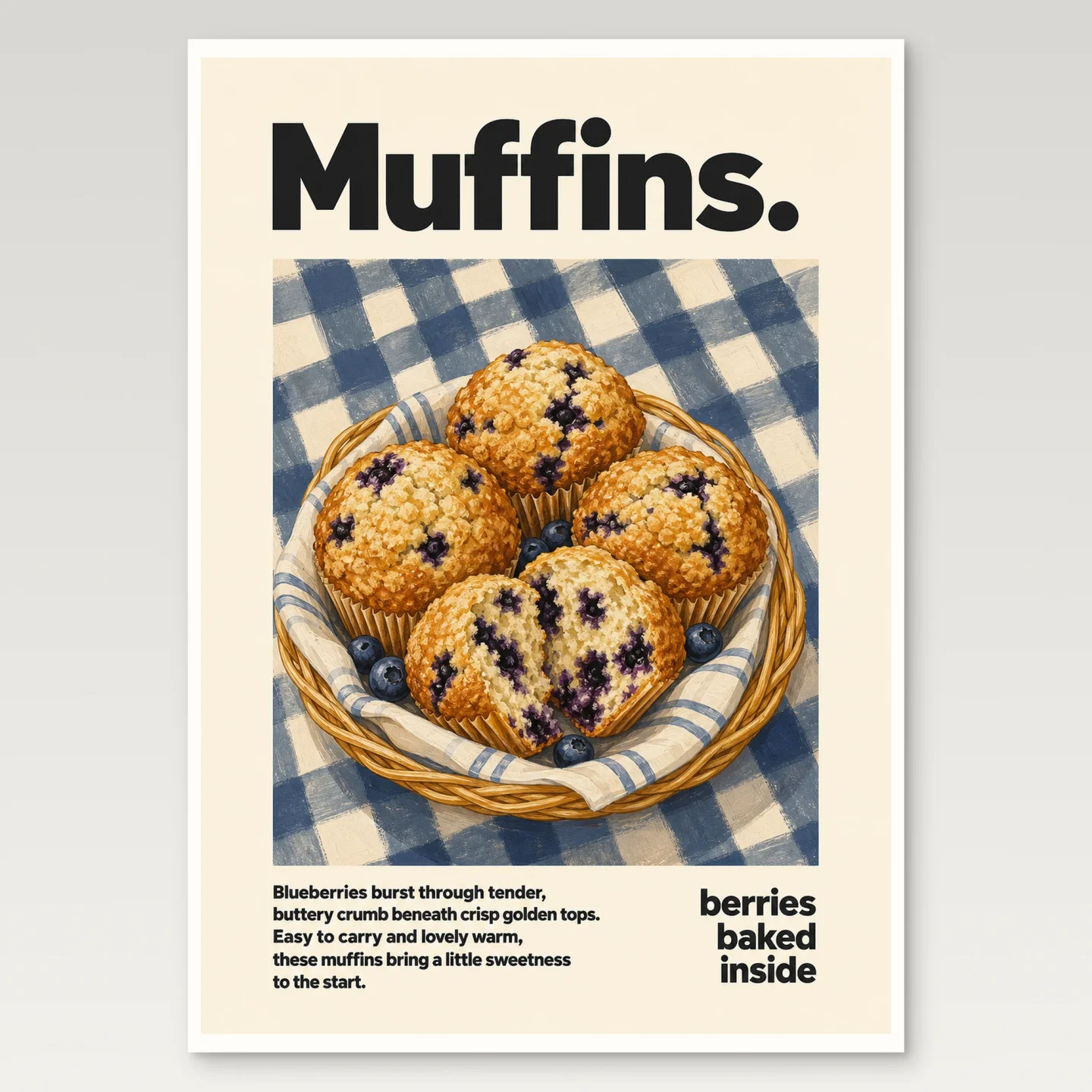 Muffins Poster mockup