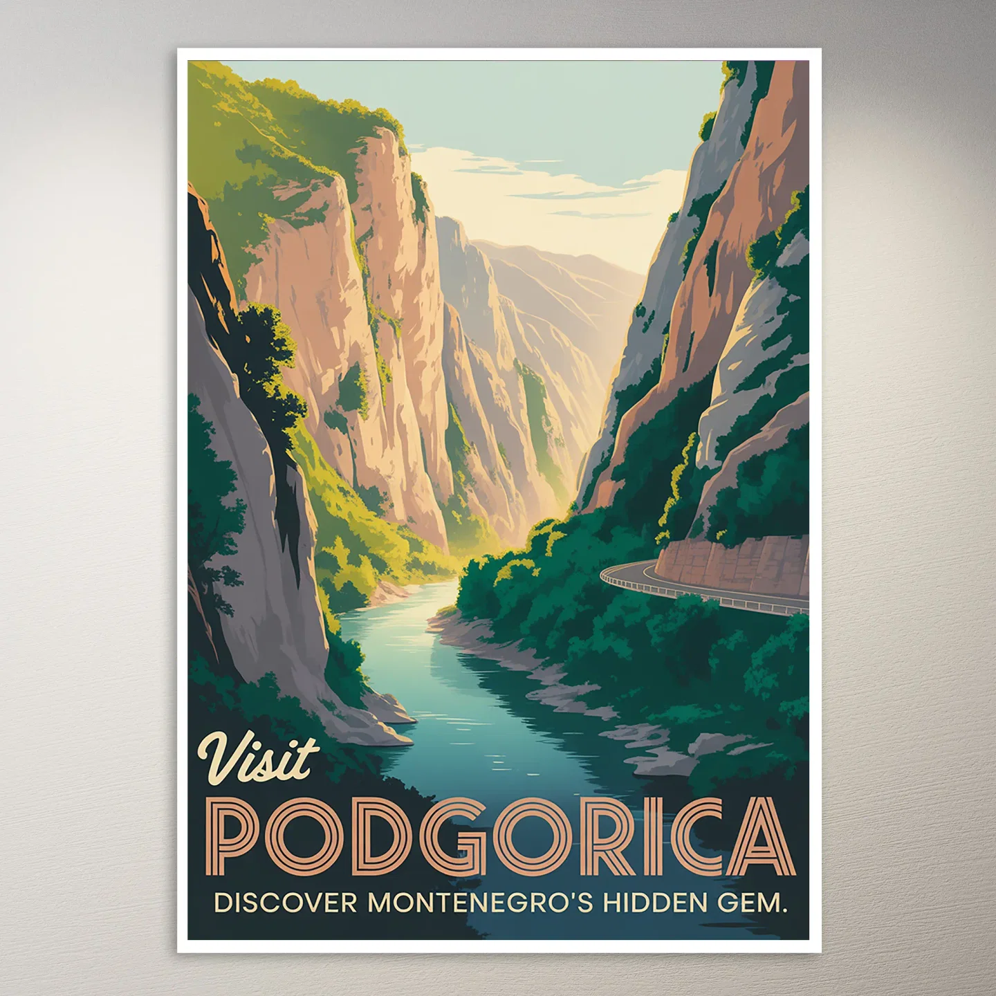 Podgorica Travel Poster