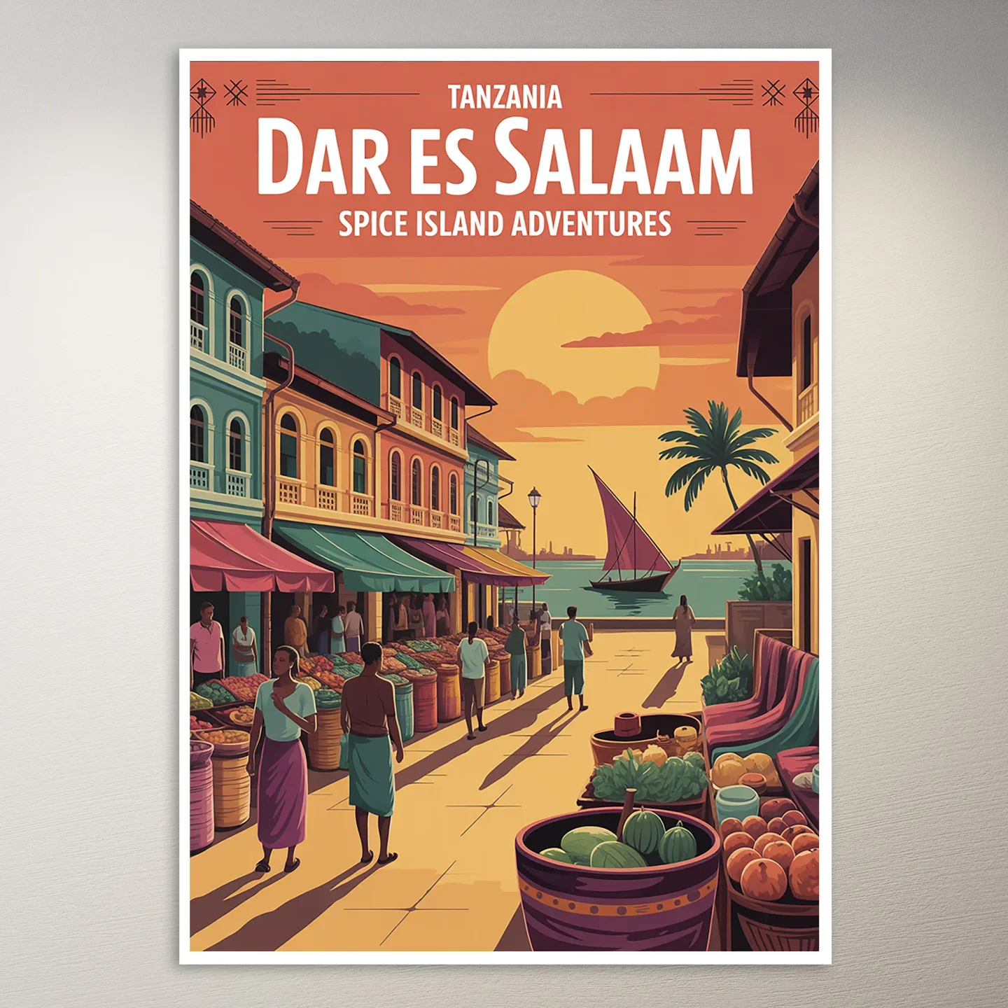 Dar es Salaam Travel Poster