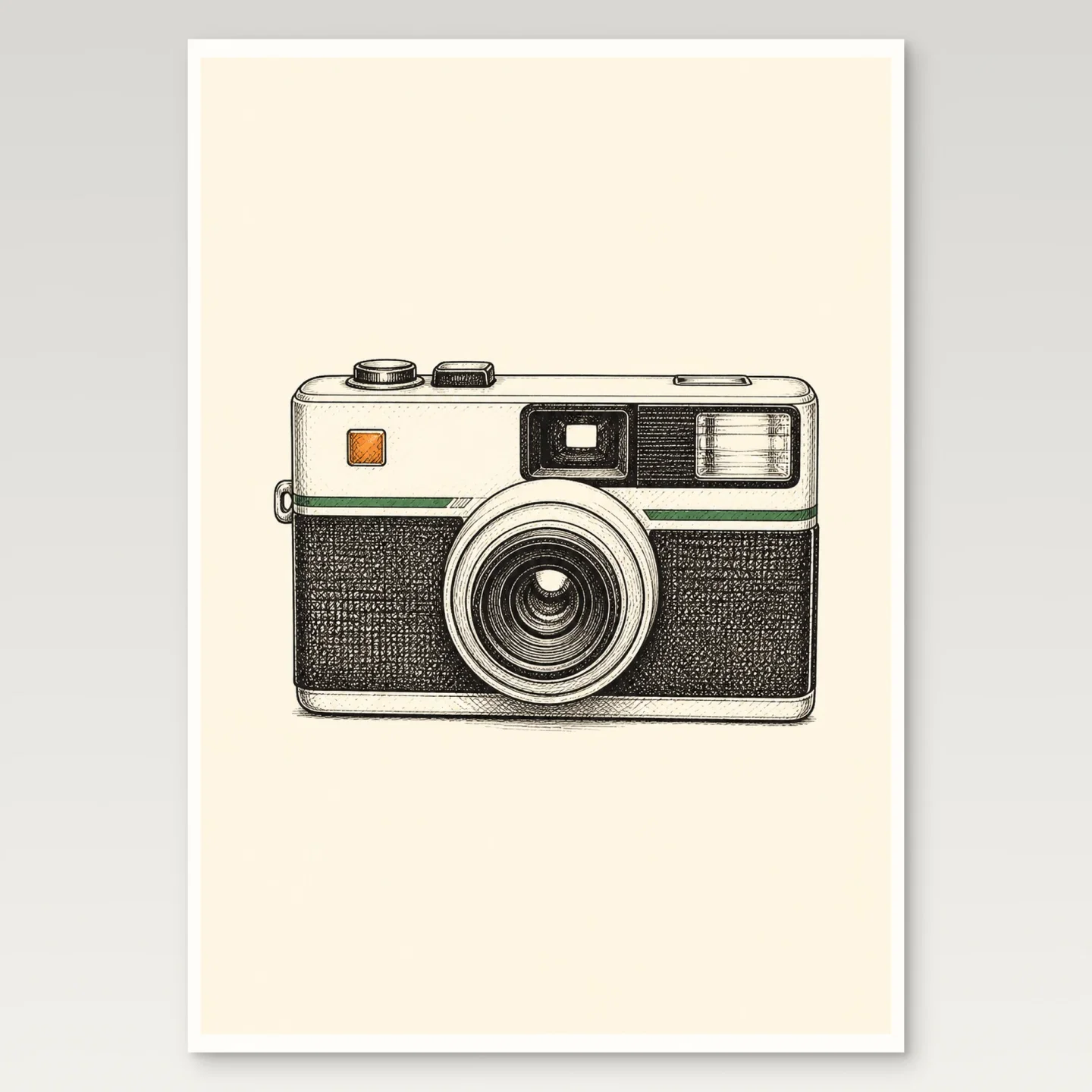 Compact Camera Poster mockup