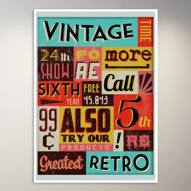 Vintage Sign Poster