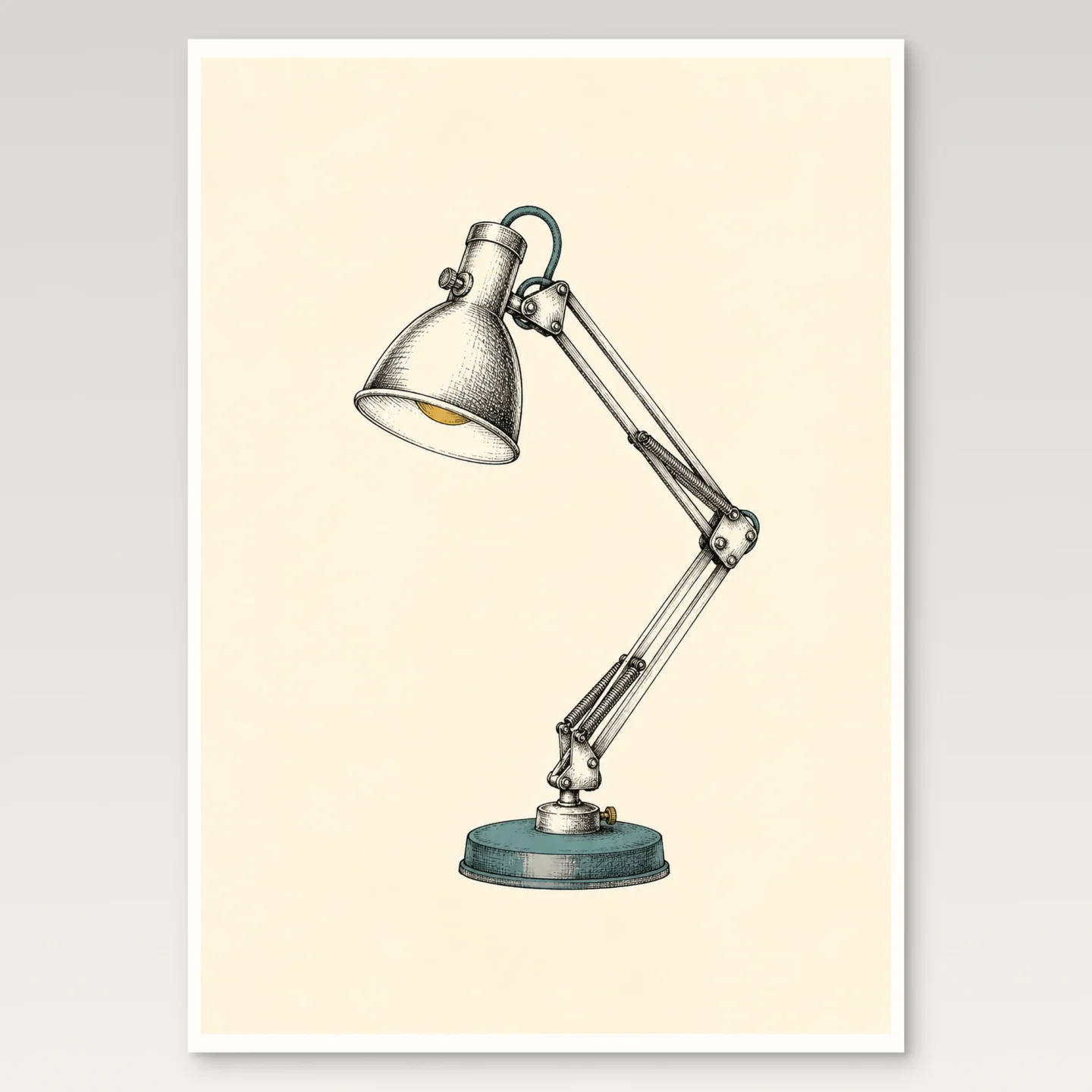Desk Lamp Poster mockup