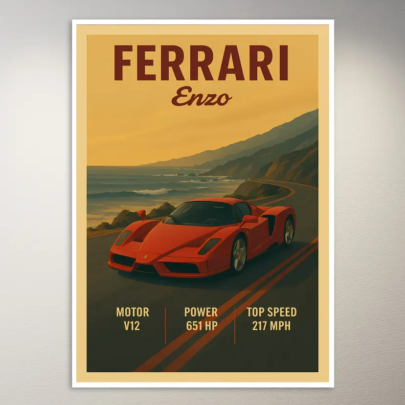 Ferrari Enzo Roadster Poster