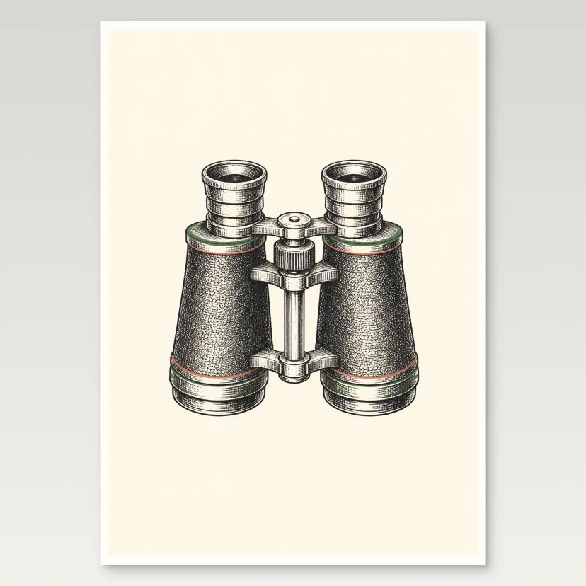 Binoculars Poster