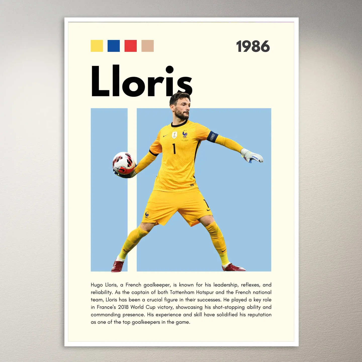 Hugo Lloris French Goalkeeper Poster