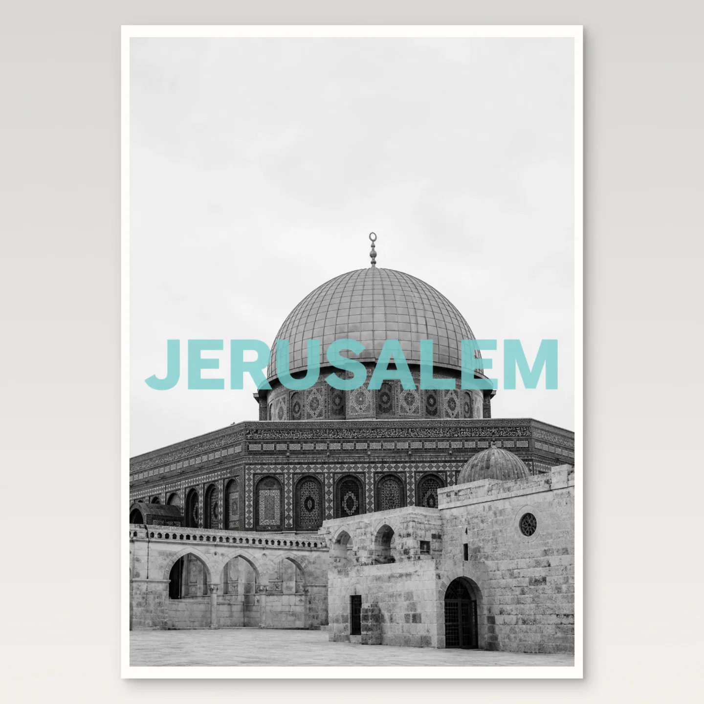Jerusalem Poster mockup