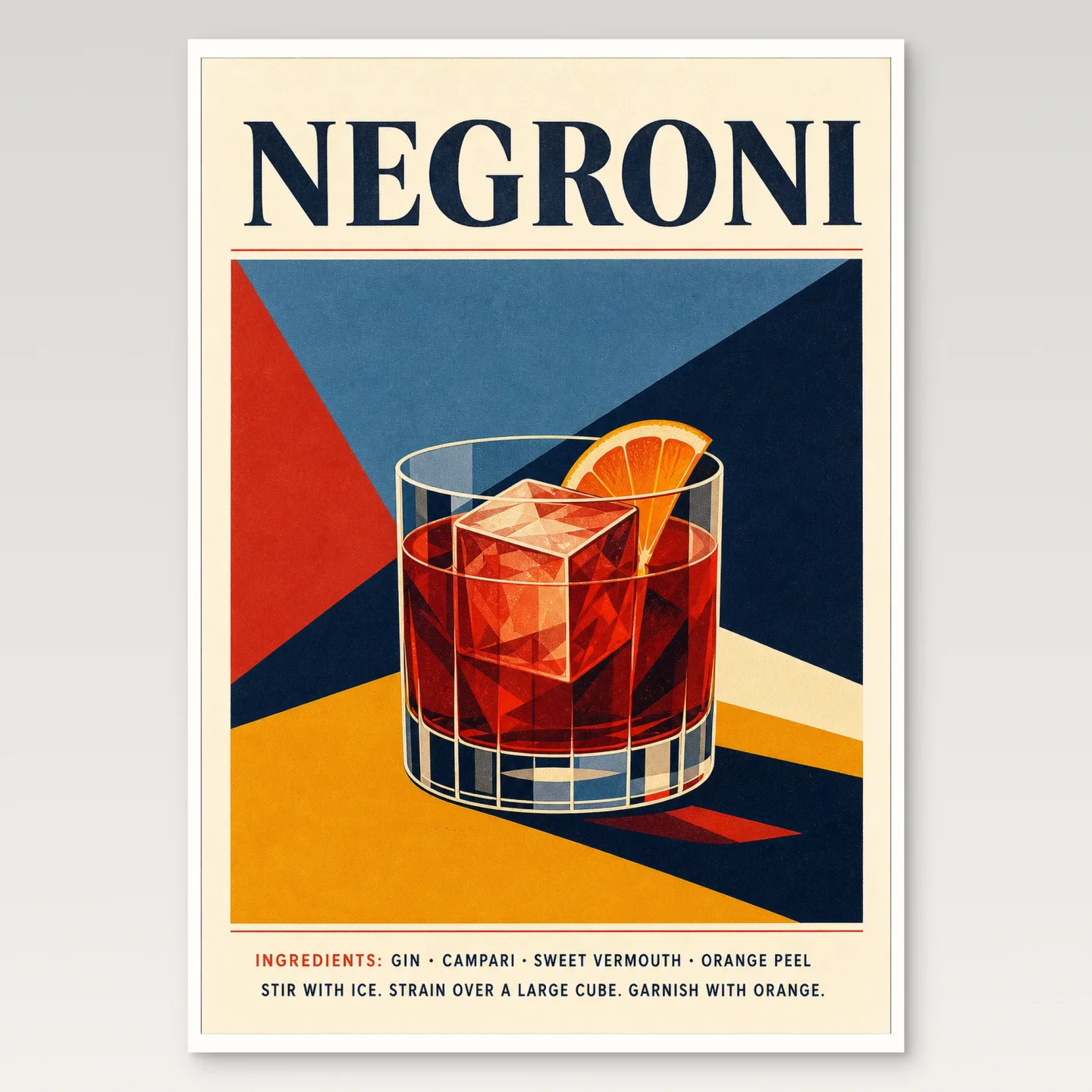 Negroni Poster mockup