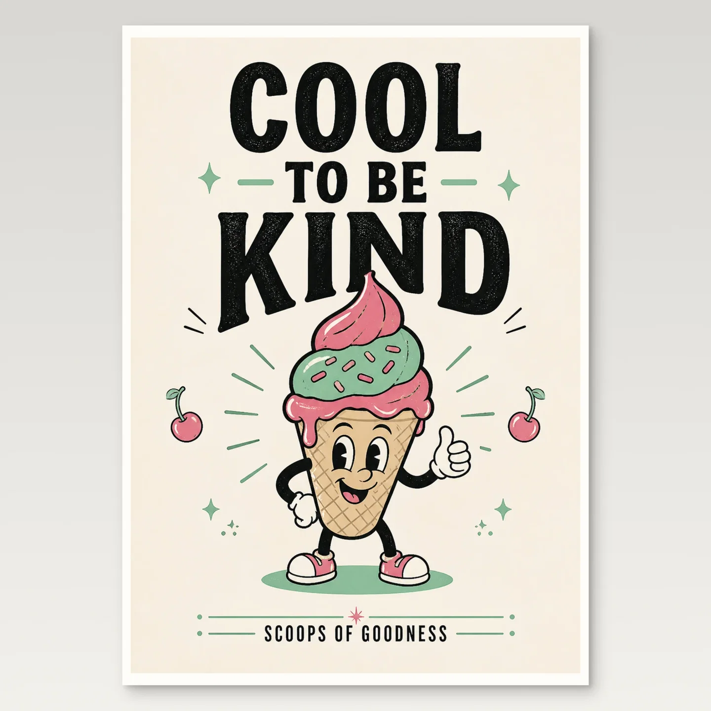 Ice Cream Poster mockup