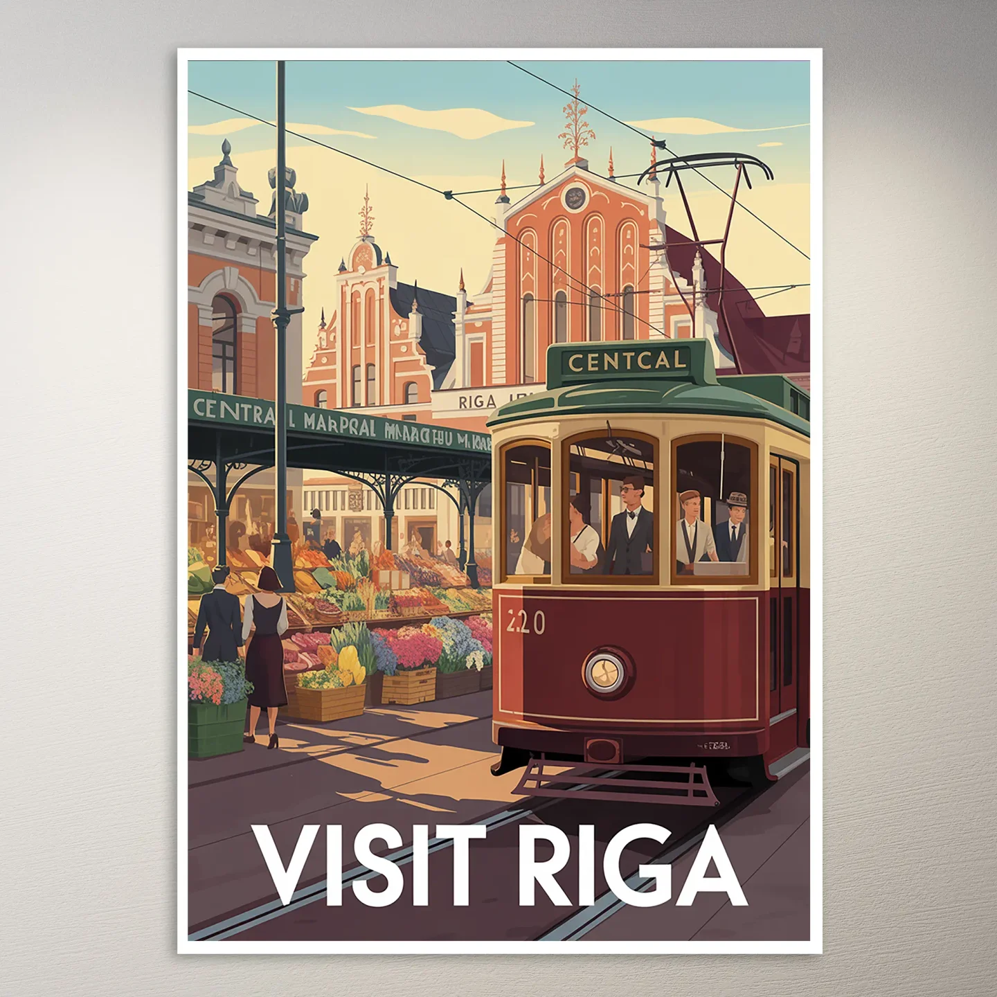 Riga Travel Poster
