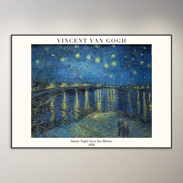 Vincent van Gogh Starry Night Over the Rhone Poster
