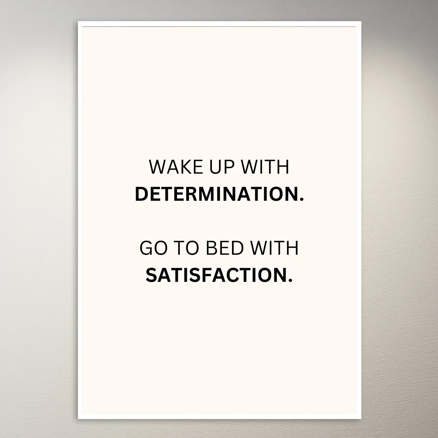 Motivational Quote Wall Poster