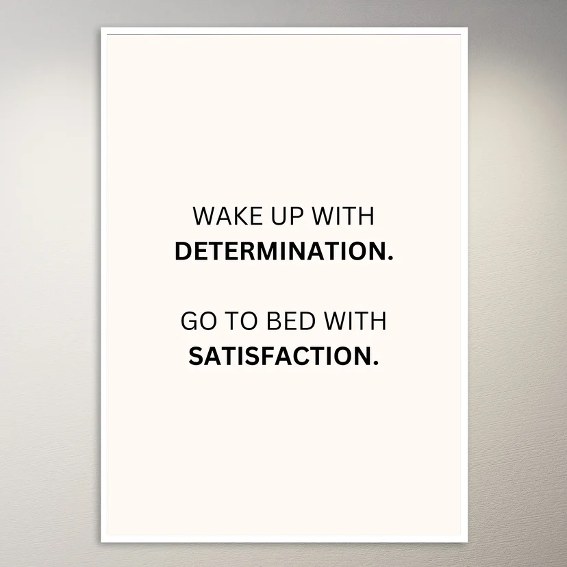 Motivational Quote Wall Poster