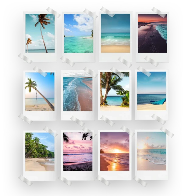 Beach Prints Set of 12