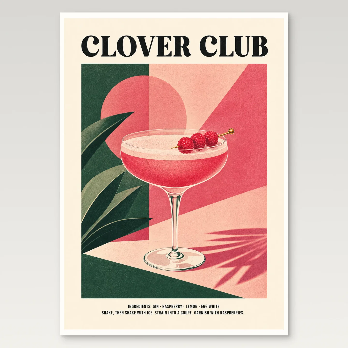 Clover Club Poster mockup