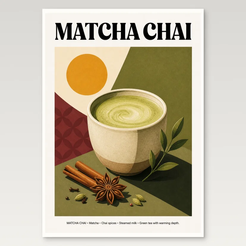 Matcha Chai Poster
