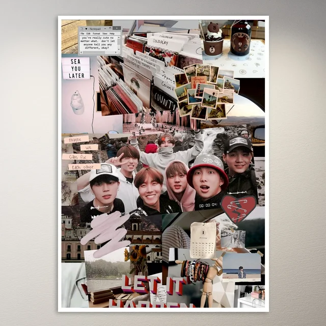 K-Pop Aesthetic Moodboard Poster