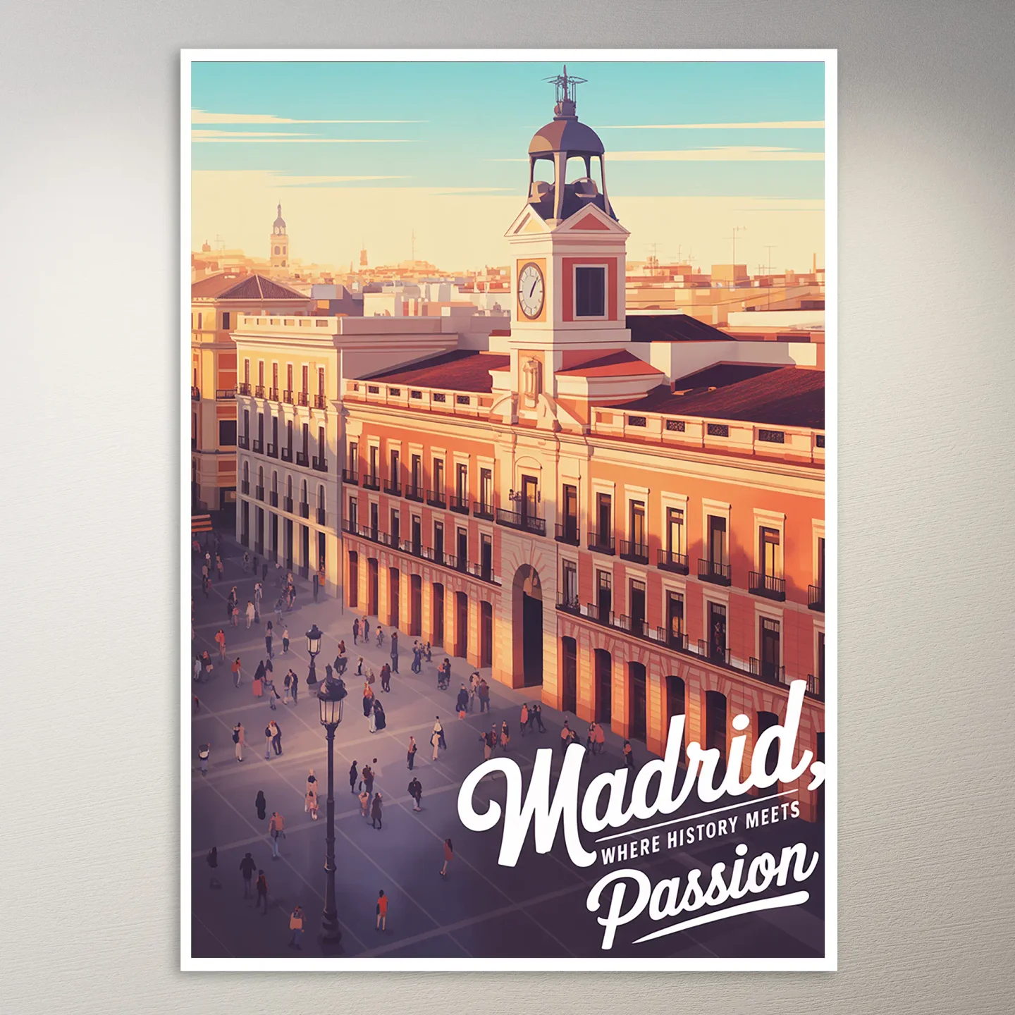 Madrid Travel Poster
