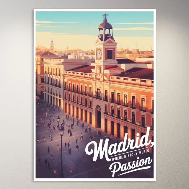 Madrid Travel Poster