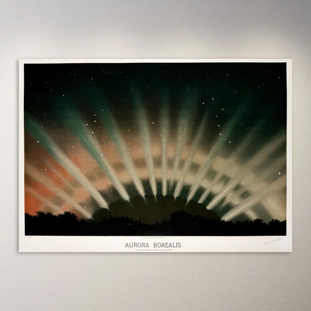 Aurora Borealis Observed March 1, 1872 Poster