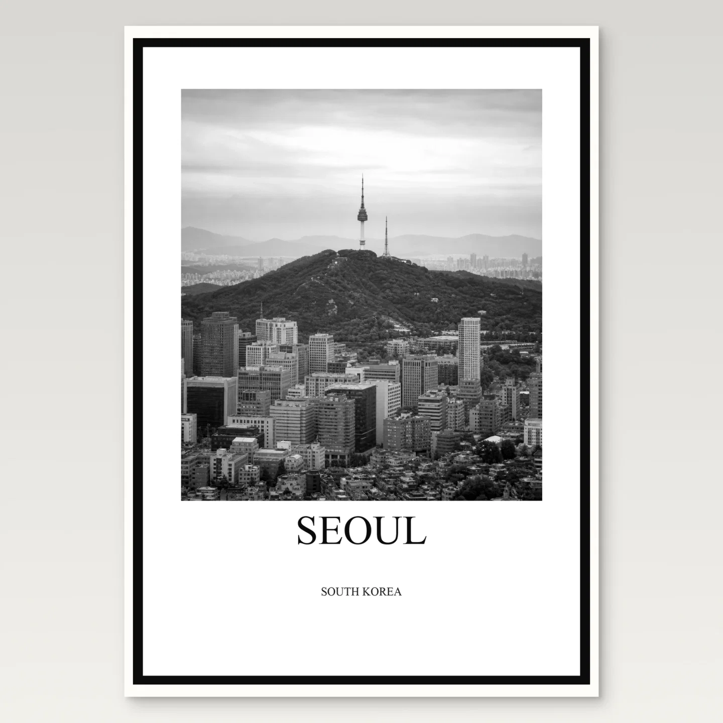 Seoul Poster mockup