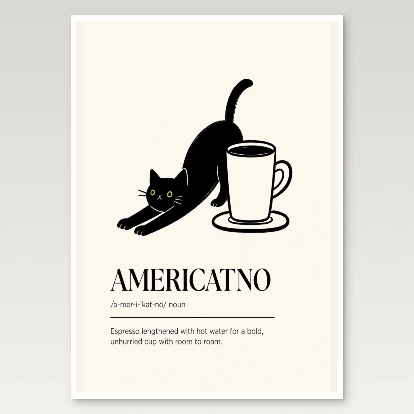 Americatno Poster mockup