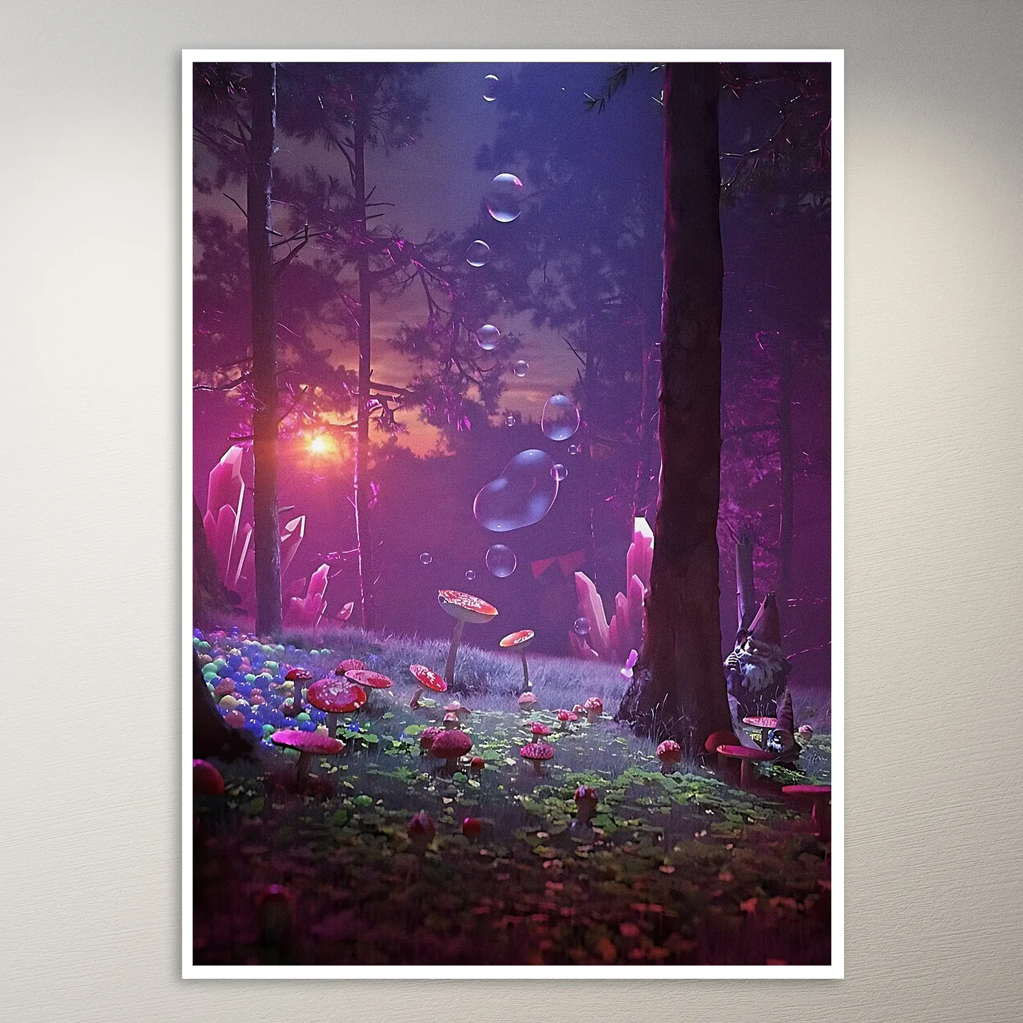 Psychedelic Trippy Aesthetic Wall Poster