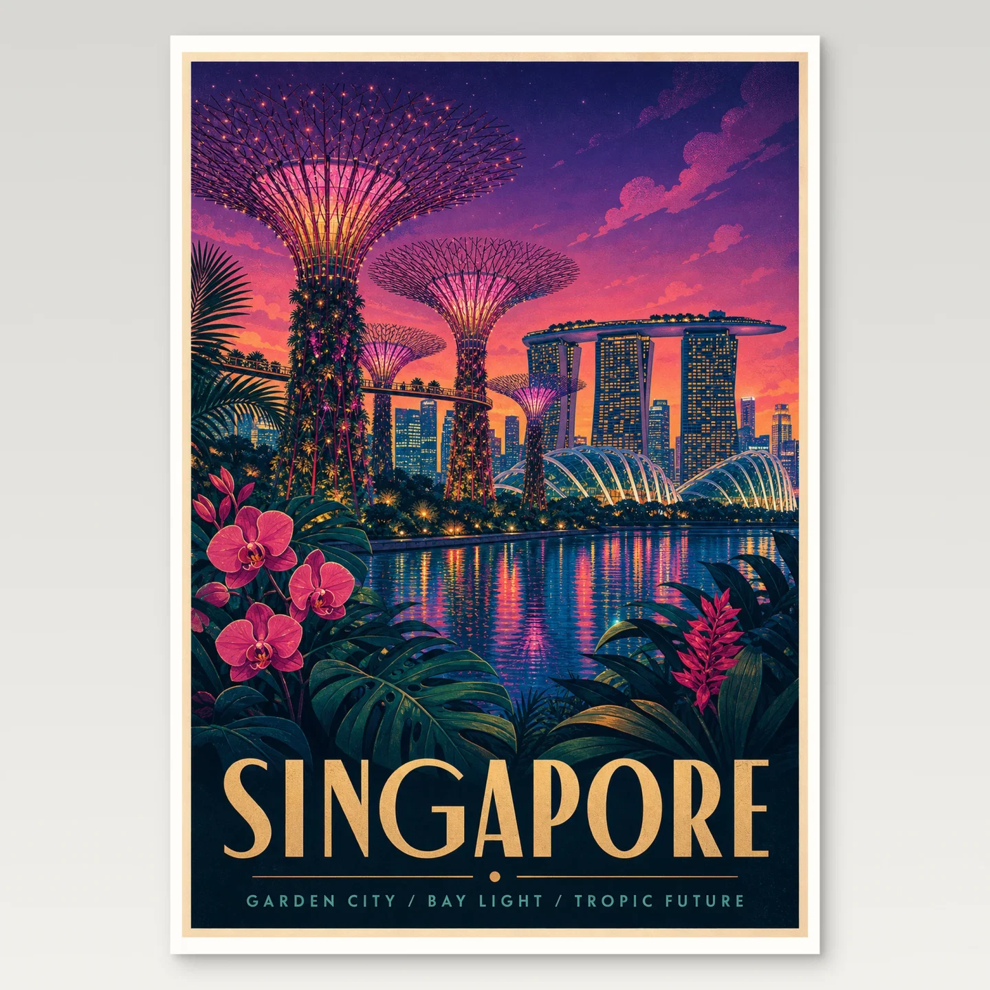 Singapore Poster mockup