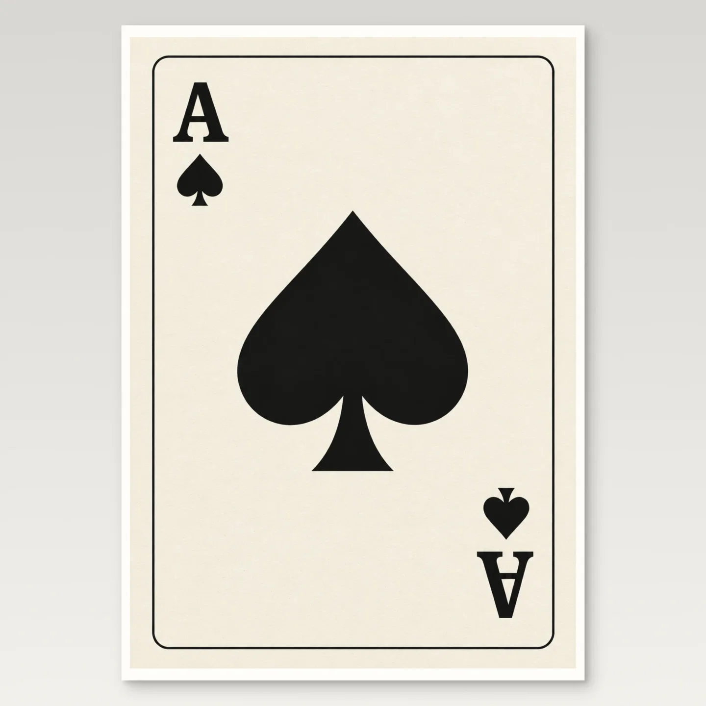 Ace of Spades Poster mockup