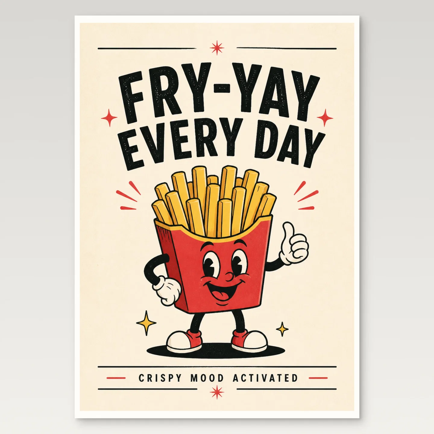 Fries Poster mockup