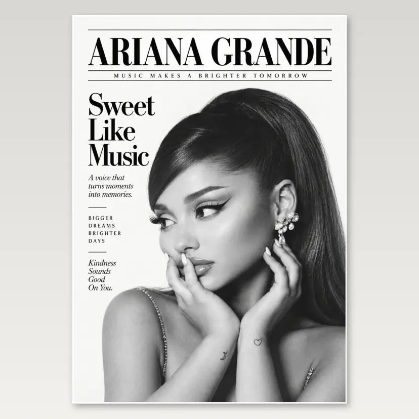 Ariana Editorial A4 Poster