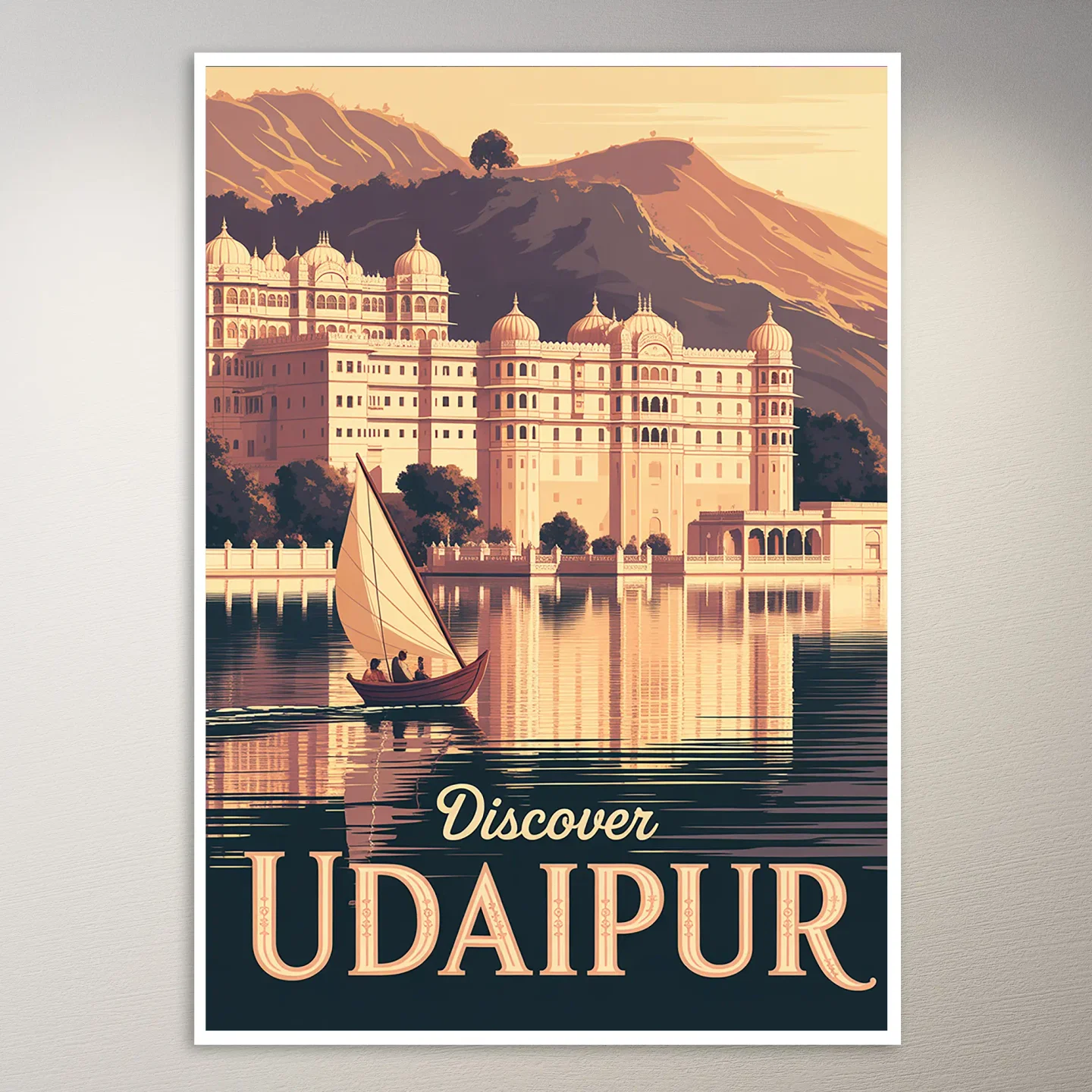 Udaipur Travel Poster
