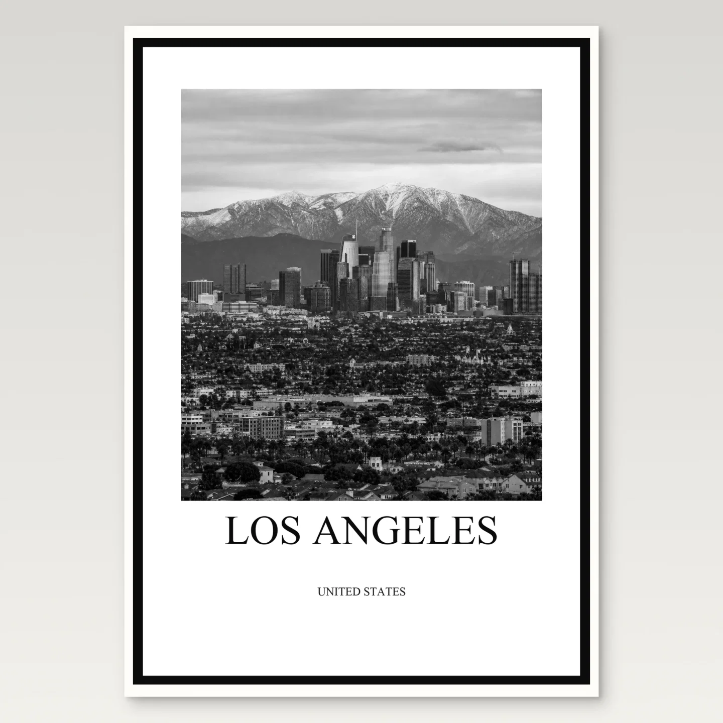 Los Angeles Poster mockup