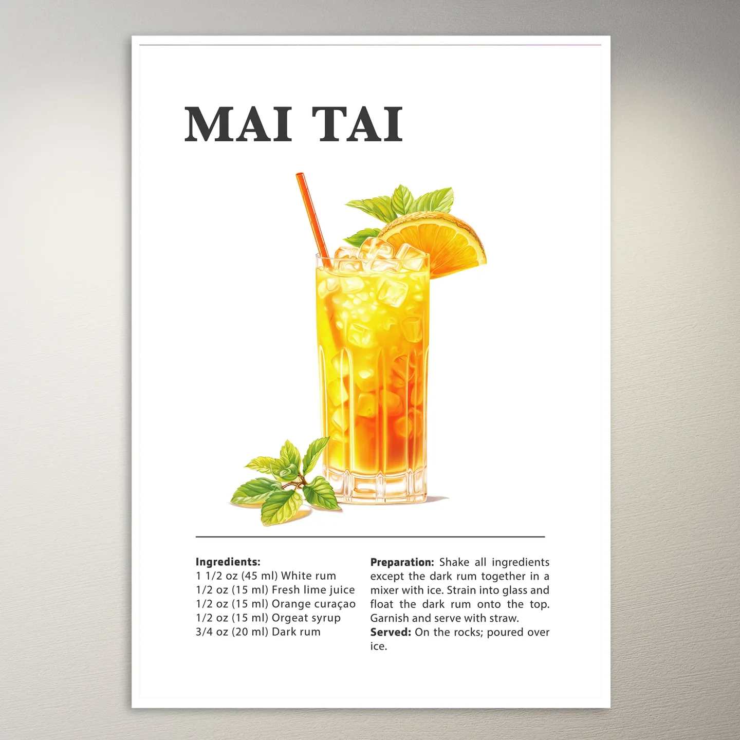 Iced Mai Tai Poster