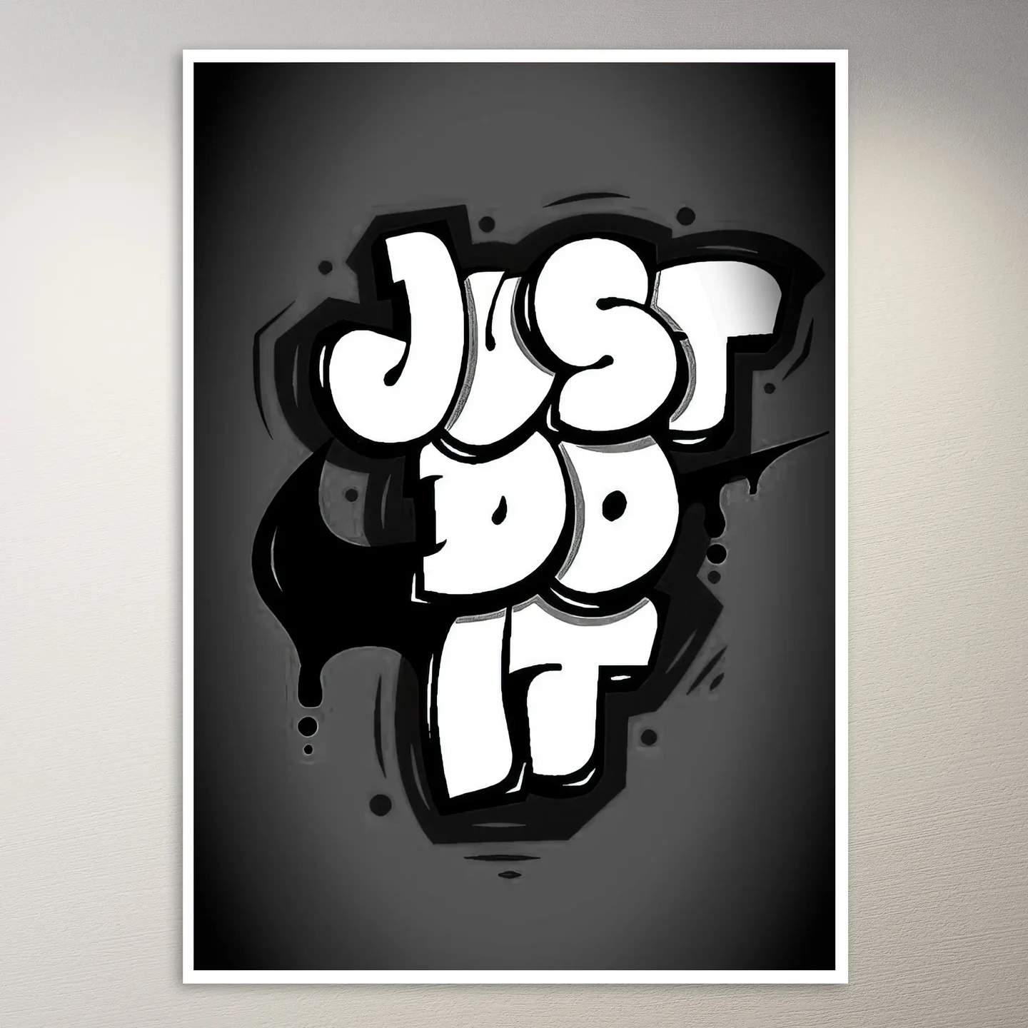 Just Do It Graffiti Art Poster