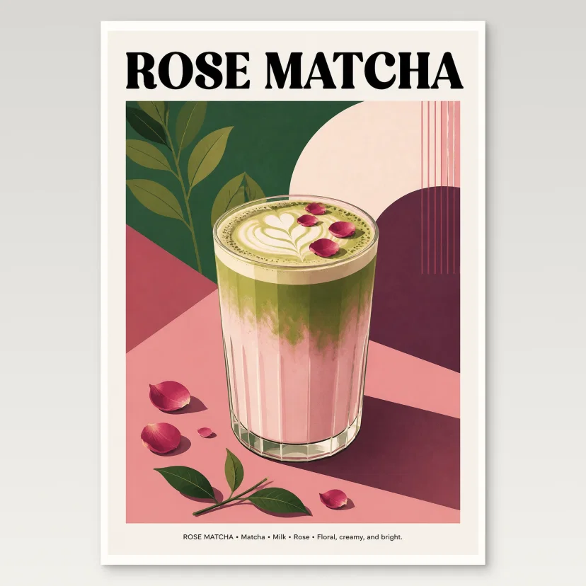 Rose Matcha Poster