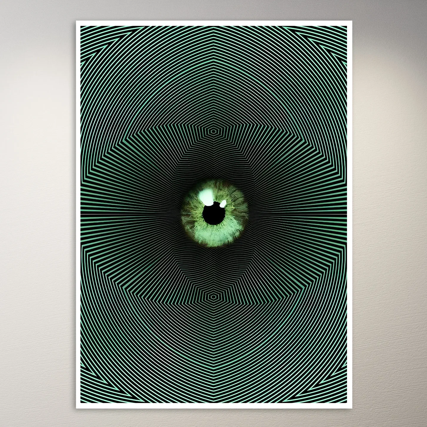 Psychedelic Optical Illustion Poster