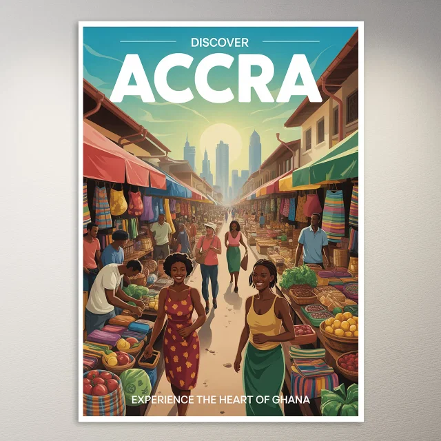 Accra Travel Poster
