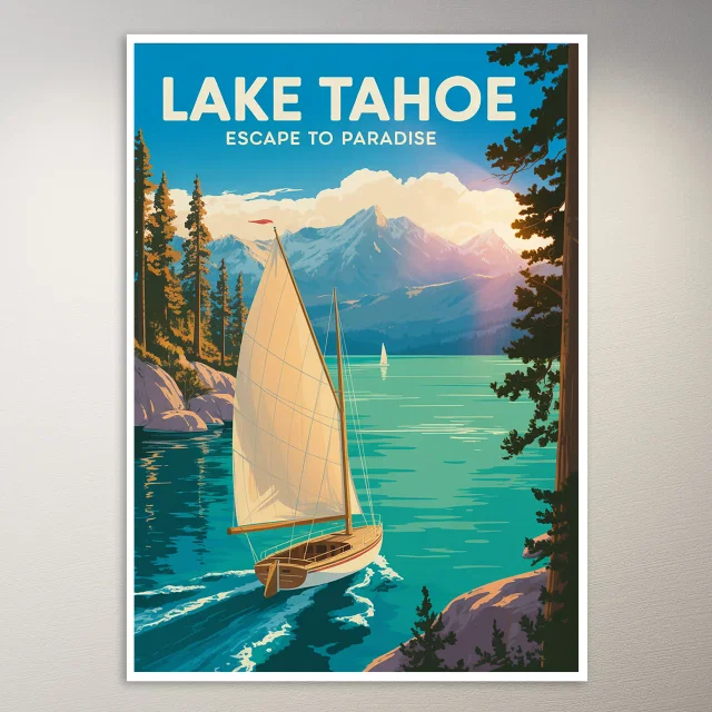 Lake Tahoe Travel Poster