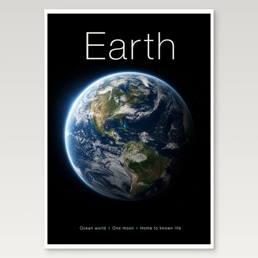 Earth A4 Poster