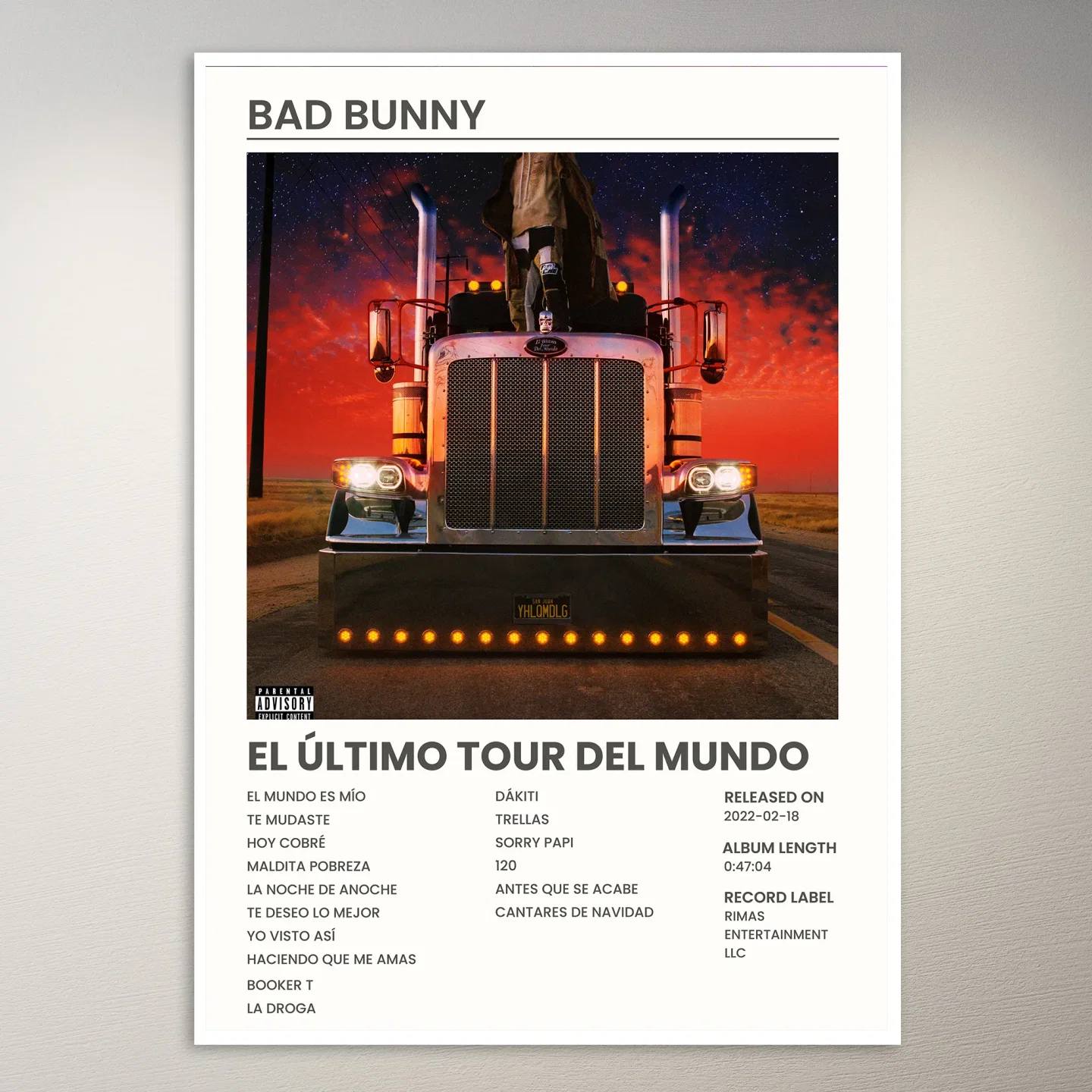 Bad Bunny Poster