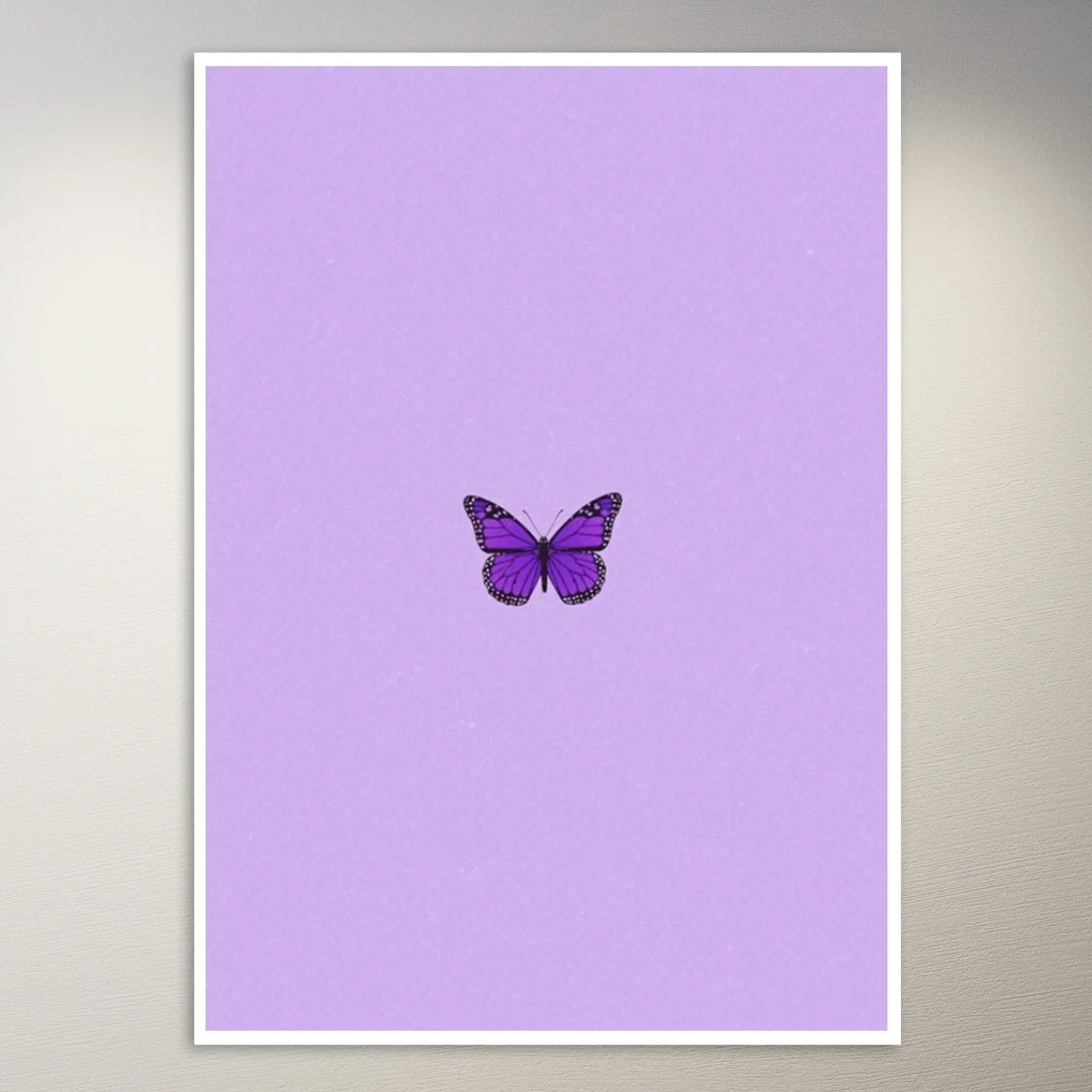 Butterfly | Cute Lilac Aesthetic Poster